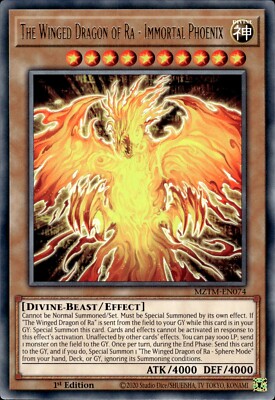 The Winged Dragon Of Ra - Immortal Phoenix - Rare 1st MZTM-EN074 - NM - YuGiOh-image