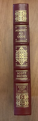 Against All Odds by Scott Brown, Easton Press, Signed First Edition, 106/800-image