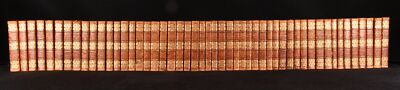 1820 50vol The British Novelists Mrs Barbauld New Edition Leather Gilt-image
