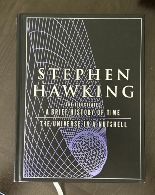 Stephen Hawking The Illustrated A Brief History of Time Hard Cover Leather Bound-image