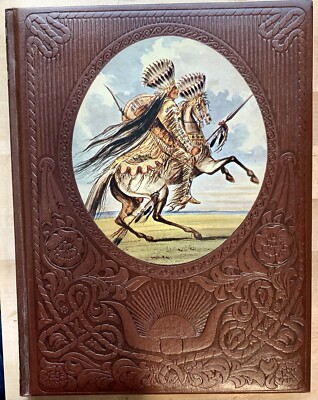 THE GREAT CHIEFS Time Life Book THE OLD WEST Vintage Faux Leather Hardcover 1982-image