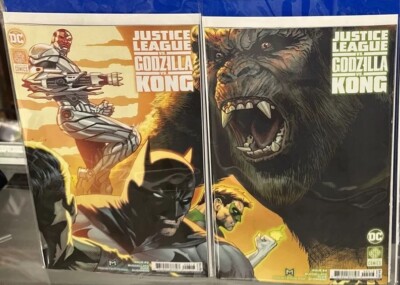 JUSTICE LEAGUE VS GODZILLA VS KONG #3 #4  / 3RD PRINT COVER / DC COMICS-image