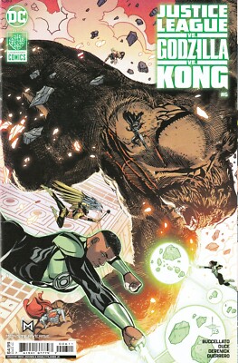 JUSTICE LEAGUE VS GODZILLA VS KONG #6 (2023) DREW JOHNSON COVER ~ UNREAD NM-image
