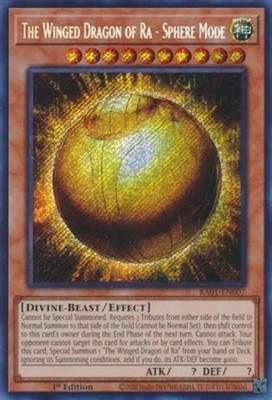 x1 The Winged Dragon of Ra - Sphere Mode - RA01-EN007 - Secret Rare - 1st Editio-image