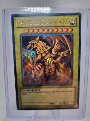 Yugioh The Winged Dragon of Ra YGLD-ENG03 NM Limited Ultra Rare Tracking Include-image
