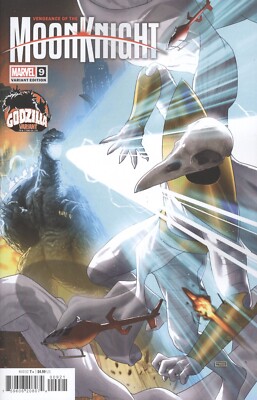 VENGEANCE OF THE MOON KNIGHT #9 TAURIN CLARKE GODZILLA VARIANT VF/NM MARVEL HOHC-image