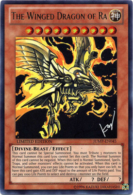 Yugioh! LP The Winged Dragon of Ra - JUMP-EN045 - Ultra Rare - Limited Edition L-image