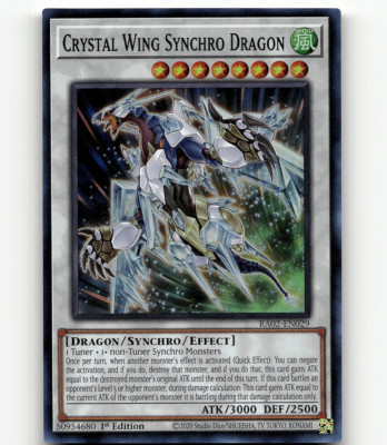 Yugioh Crystal Wing Synchro Dragon - 25th Anniv. Rarity Coll. 2-image