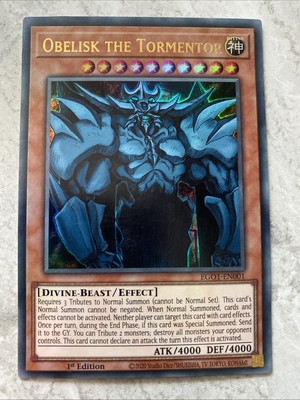Yugioh - Obelisk the Tormentor - EGO1-EN001 - Ultra Rare 1st Edition-image