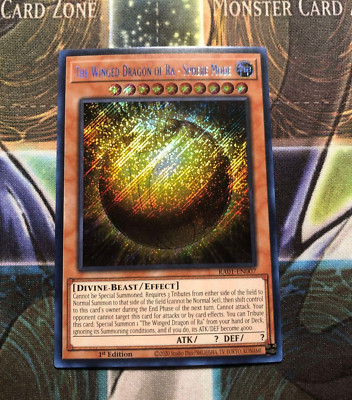 THE WINGED DRAGON OF RA - SPHERE MODE 1ST EDITION SECRET RARE RA01-EN007 YUGIOH!-image