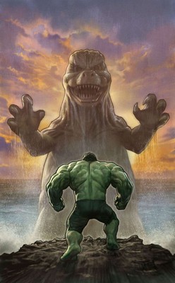 Godzilla Vs. Hulk #1G VF/NM; Marvel | 1:100 Variant - we combine shipping-image
