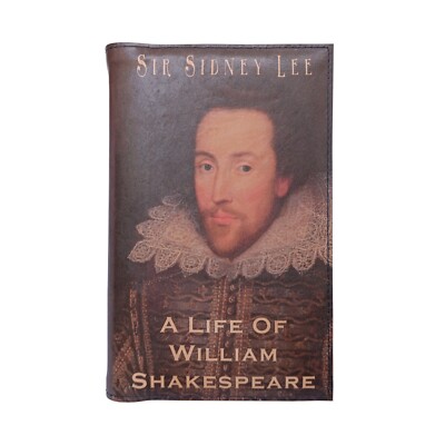 Life of William Shakespe - Leather Covered, Wood Hardback Book Personalized Gift-image