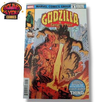 Godzilla vs. Fantastic Four #1 - King of the Monsters Homage Variant (2025)-image
