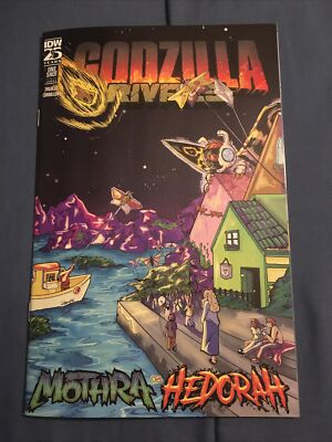 GODZILLA RIVALS MOTHRA VS HEDORAH #1 COVER B ANN VARIANT IDW COMICS 2024-image