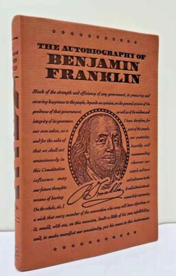 THE AUTOBIOGRAPHY OF BENJAMIN FRANKLIN ~ Faux Leather ~ BRAND NEW ~-image