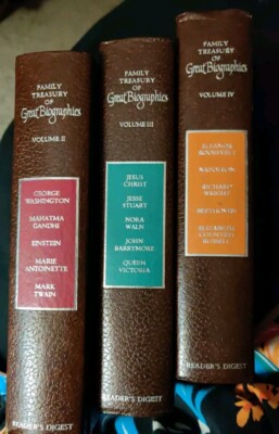 Reader's Digest Family Treasury of Great Biographies Volumes  2,  3, 4-image