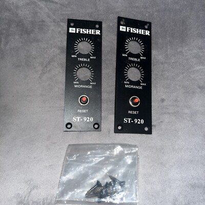 Used Set of Fisher ST-920 Reset Panels & Matching Screws-image