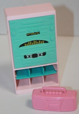 Fisher Price Loving Family Dollhouse Stereo Cabinet & Boom Box-image