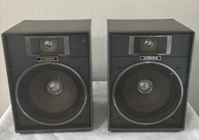 Fisher Speakers Pair from PH430K Stereo System Speakers Only Tested-image