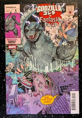 Godzilla Vs. Fantastic Four #1 || Bradshaw Monster Variant || NM-image