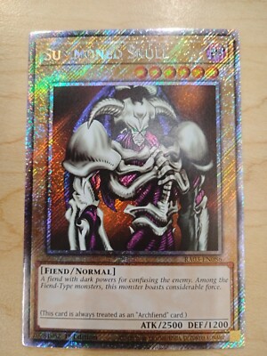 Yu-Gi-Oh! Summoned Skull RA03-EN086 Platinum Secret Rare 1st Ed-image