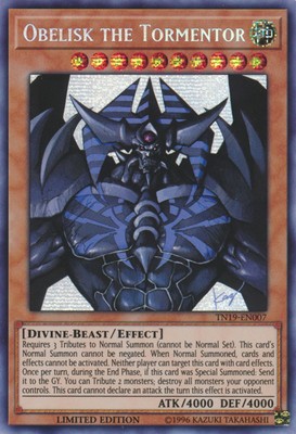 1x (EX) Obelisk the Tormentor (alternate art) - TN19-EN007 - Prismatic Secret Ra-image