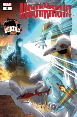 VENGEANCE MOON KNIGHT 9 TAURIN CLARKE GODZILLA VARIANT NM 2024-image