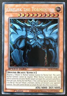 Yu-Gi-Oh TCG #SBCB-EN202 Obelisk the Tormentor 1st Edition Secret Rare LP-image