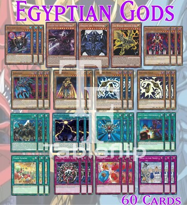 Egyptian God Deck 51 | Reactor Slime Obelisk Slifer Ra Set LED7 TN19 YUGIOH-image