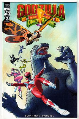 GODZILLA VS MIGHTY MORPHIN POWER RANGERS II #3- 1:10 ADAM GORHAM VARIANT- IDW-image