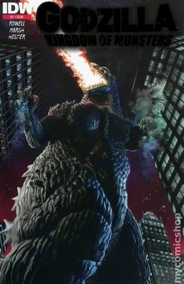 Godzilla Kingdom of Monsters 1E Ross Variant 2nd Printing VF 2011 Stock Image-image