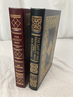 BOB WOODWARD Signed THE LAST OF THE PRESIDENT'S MEN Easton Press THE SECRET MAN-image