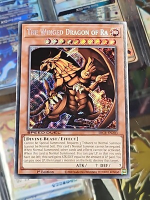 Yu-Gi-Oh! Winged Dragon Of Ra SBCB-EN203 - MP Condition - Speed Duel 1st Edition-image