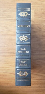 Easton Press  Memoirs - David Rockefeller  SIGNED 1st Ed w/ COA-image