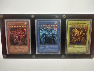 2003 YUGIOH GBI-001 SLIFER,OBELISK GBI-002,RA GBI-003, SECRET RARE-image
