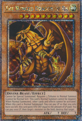 1X NM The Winged Dragon of Ra - RA04-EN118 - Quarter Century Secret Rare 1st Ed-image