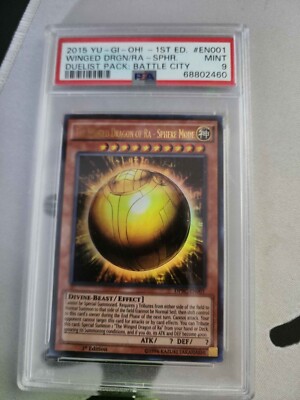 WINGED DRGN/RA-SPHR, Duelist Pack : Battle City, PSA 9-image