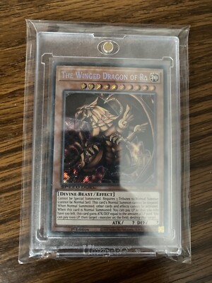 YuGiOh The Winged Dragon of Ra Secret Rare 1st Edition SBCB-EN203 NM Speed Duel-image