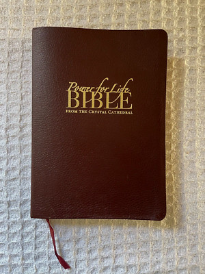 Power for Life Holy Bible from The Crystal Cathedral Leather Bound Red Letter-image