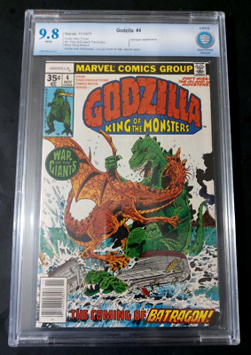 Marvel GODZILLA No. 4 (1977) Batragon! CBCS 9.8 NM/M-image