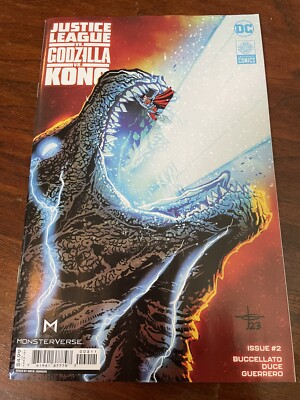 JUSTICE LEAGUE VS GODZILLA VS KONG #2 DC 2024 1ST PRINTING  NM+ HTF COVER A-image