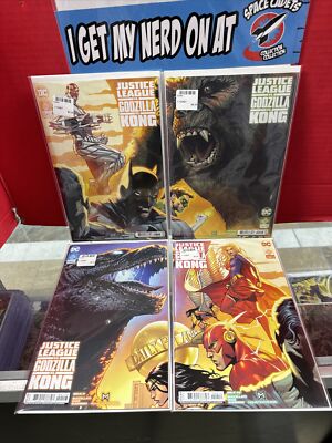 Justice League Vs Godzilla vs Kong #1 3rd Print Connecting Cover Comic Book Set-image