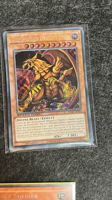 SBCB-EN203 The Winged Dragon of Ra Secret Rare 1st Edition YuGiOh Card NM-image