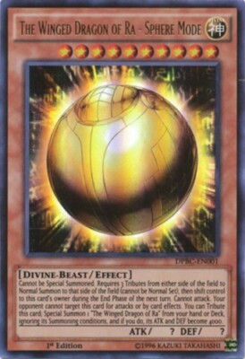 The Winged Dragon of Ra - Sphere Mode - DPBC-EN001 - Ultra Rare - 1st Edition Li-image