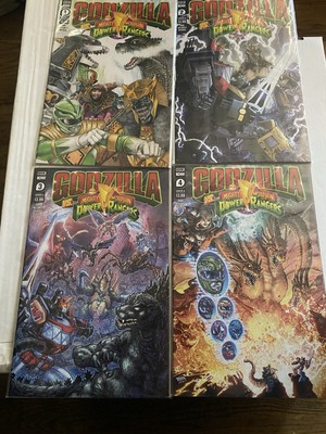 Godzilla VW Mighty Morphin Power Rangers Lot 1-4-image
