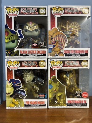 YuGiOh Funko Pop! Lot 4: Exodia Winged Dragon of Ra Five-Headed Dragon Luster-image