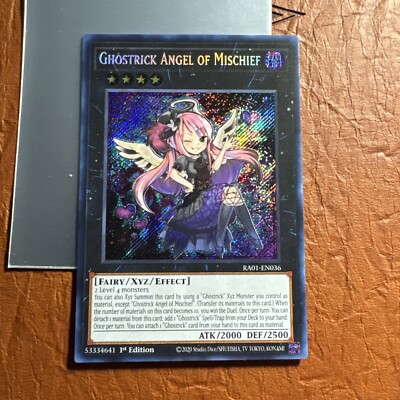 Ghostrick Angel of Mischief - RA01-EN036 - Secret Rare - NM - 1st ed - Yugioh-image