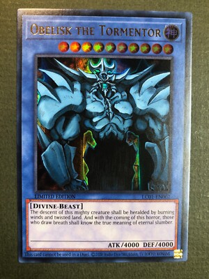 Yugioh Obelisk the Tormentor LC01-EN001 Secret Rare 25th Anniversary Pack Fresh!-image