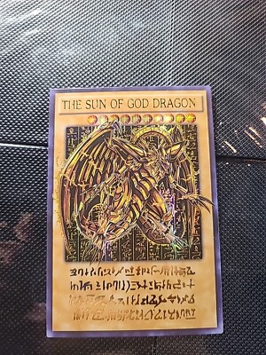 The Winged Dragon Of Ra Egyptian God Cards Card Holo Anime Yugioh Alt Art Rare-image