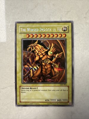 YuGiOh Card English Winged Dragon Of Ra GBI-003 Secret Rare 2003-image